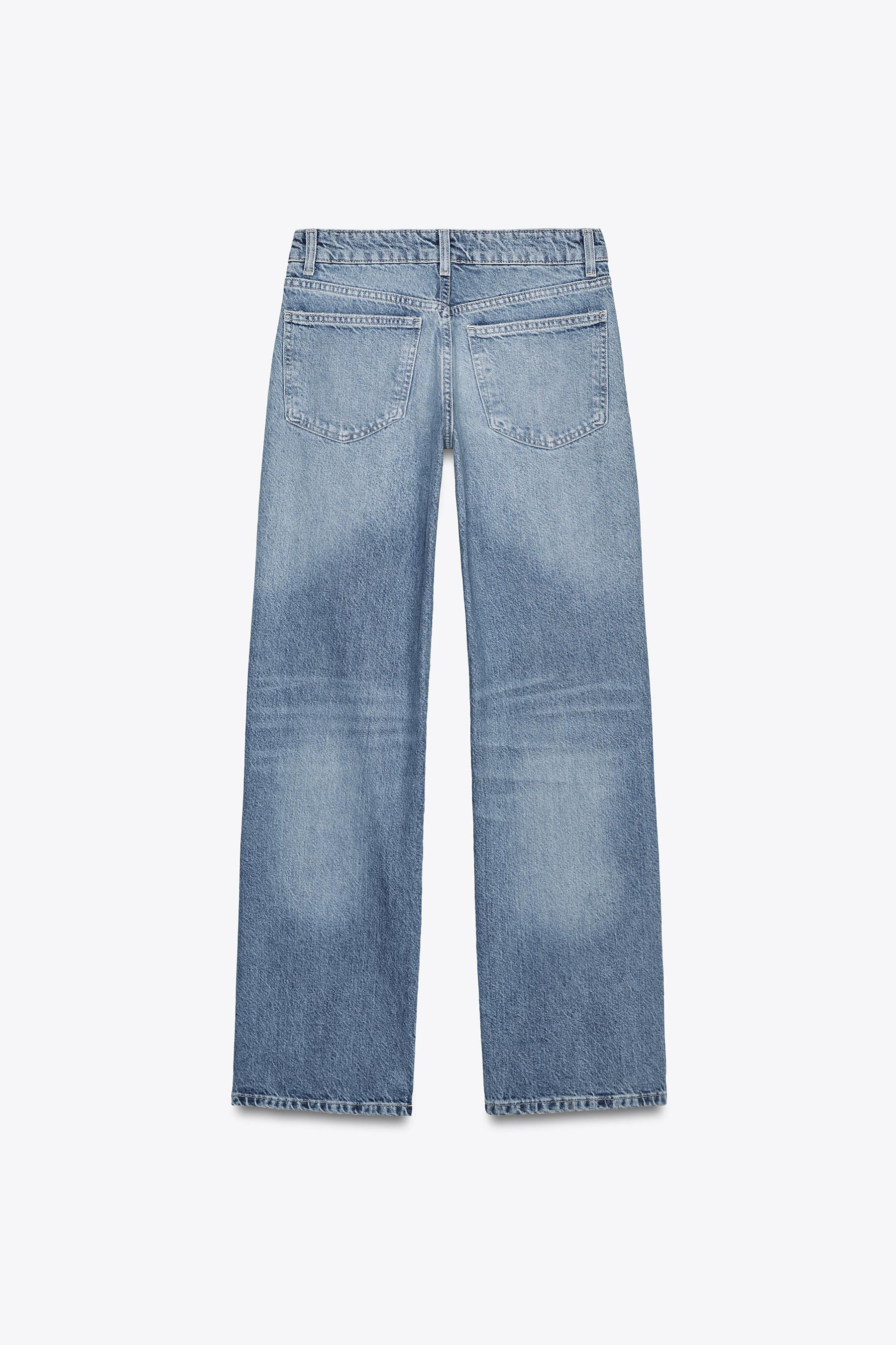 Mid-Waist Wide-Leg Jeans