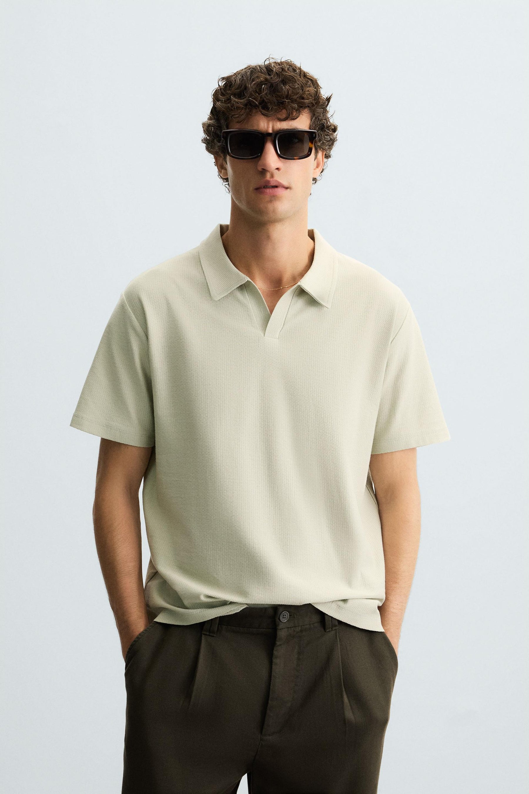 TEXTURED POLO SHIRT - Image 2