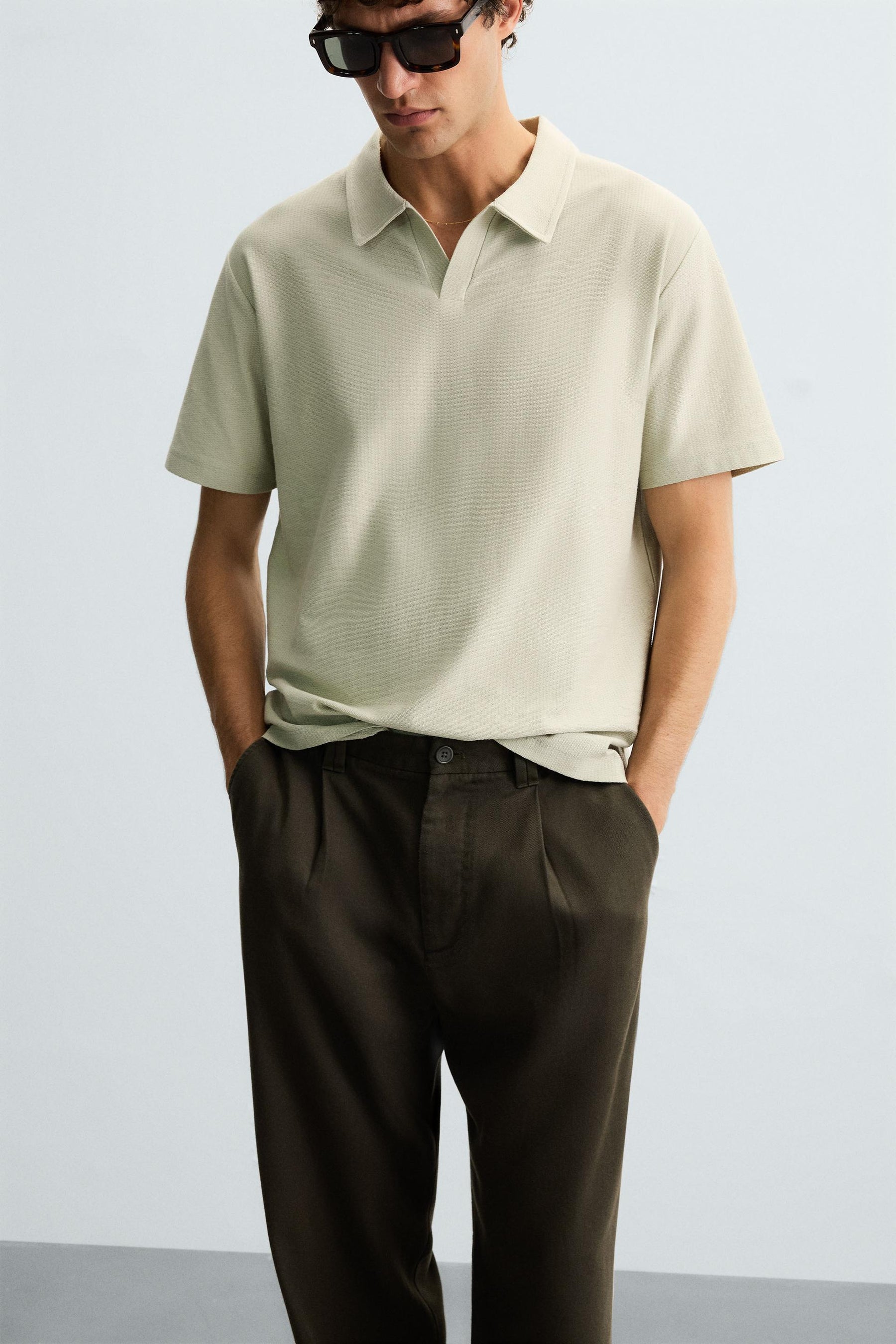 Textured Polo Shirt
