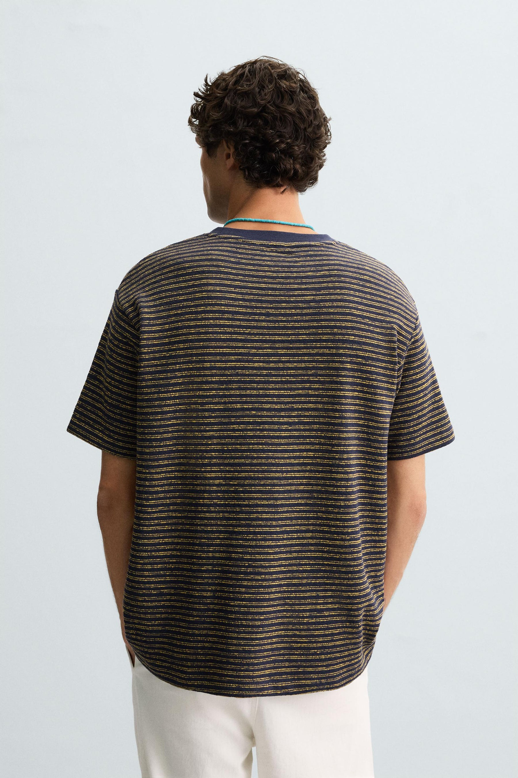 JACQUARD STRIPED T-SHIRT - Image 3