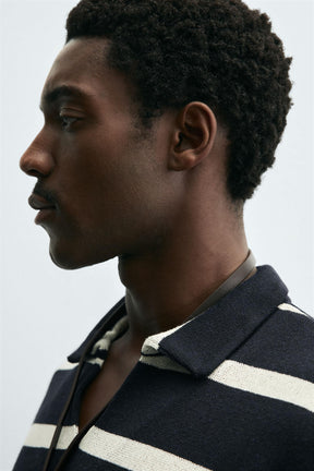 STRIPED JACQUARD POLO SHIRT - Image 7