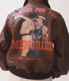 LEATHER AVIATOR JACKET