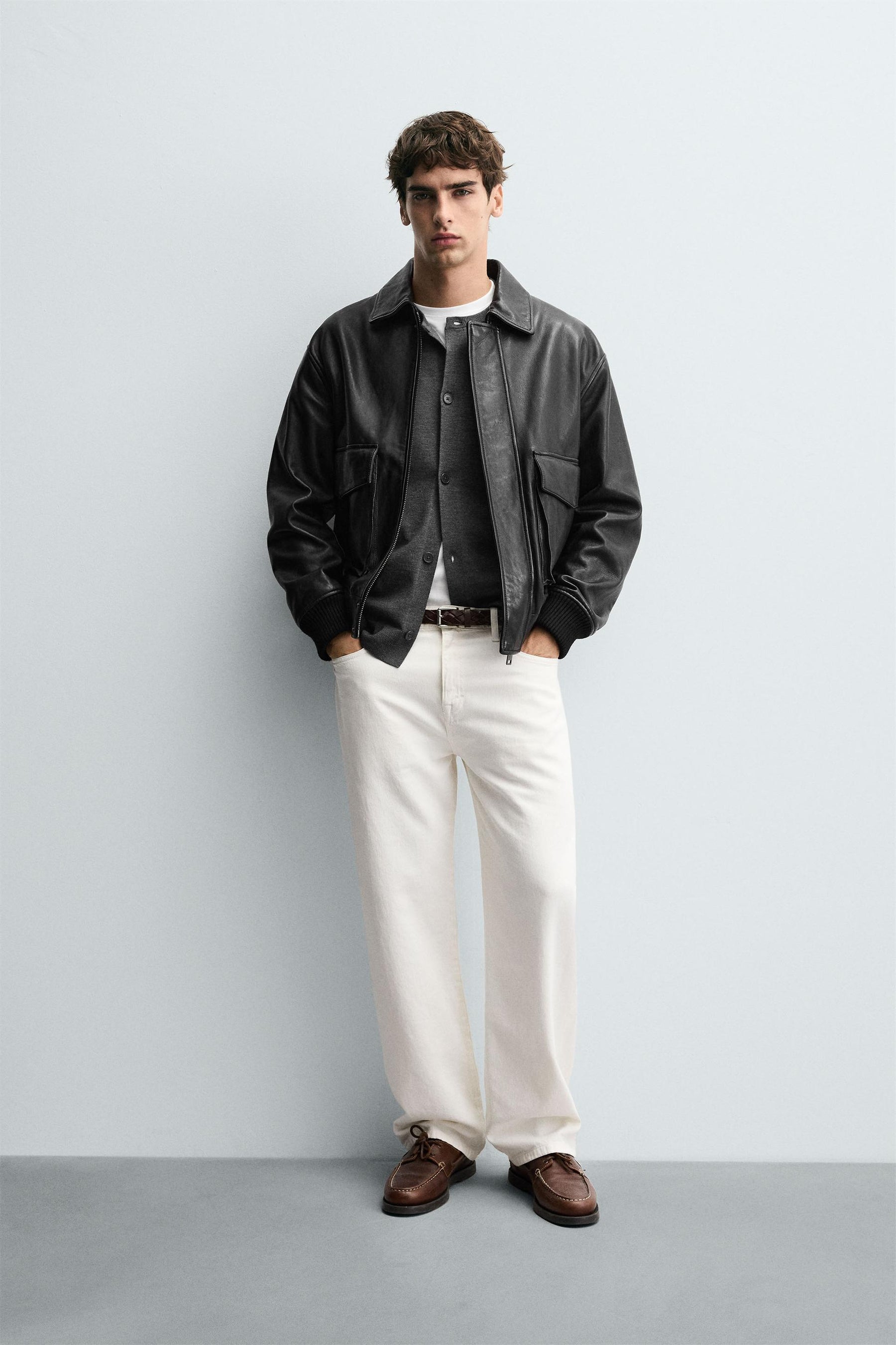 Leather Pocket Jacket