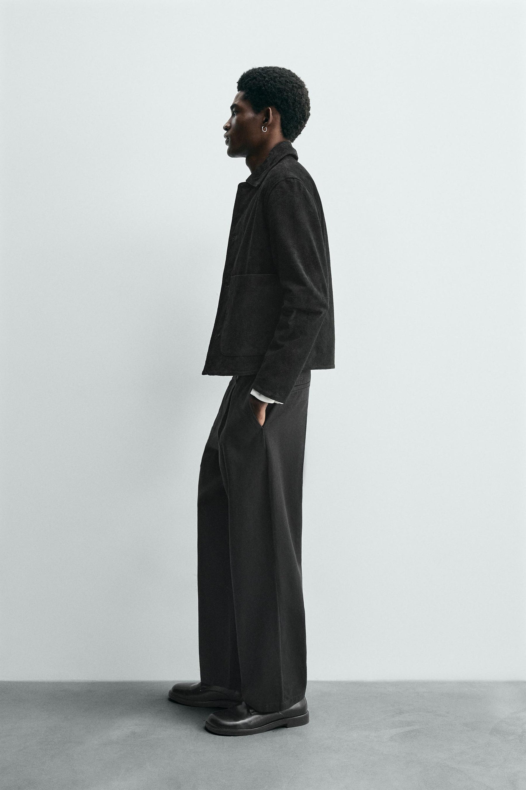 LEATHER SPLIT SUEDE JACKET - Image 3