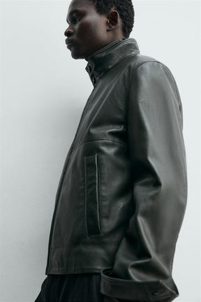 Relaxed Leather Jacket