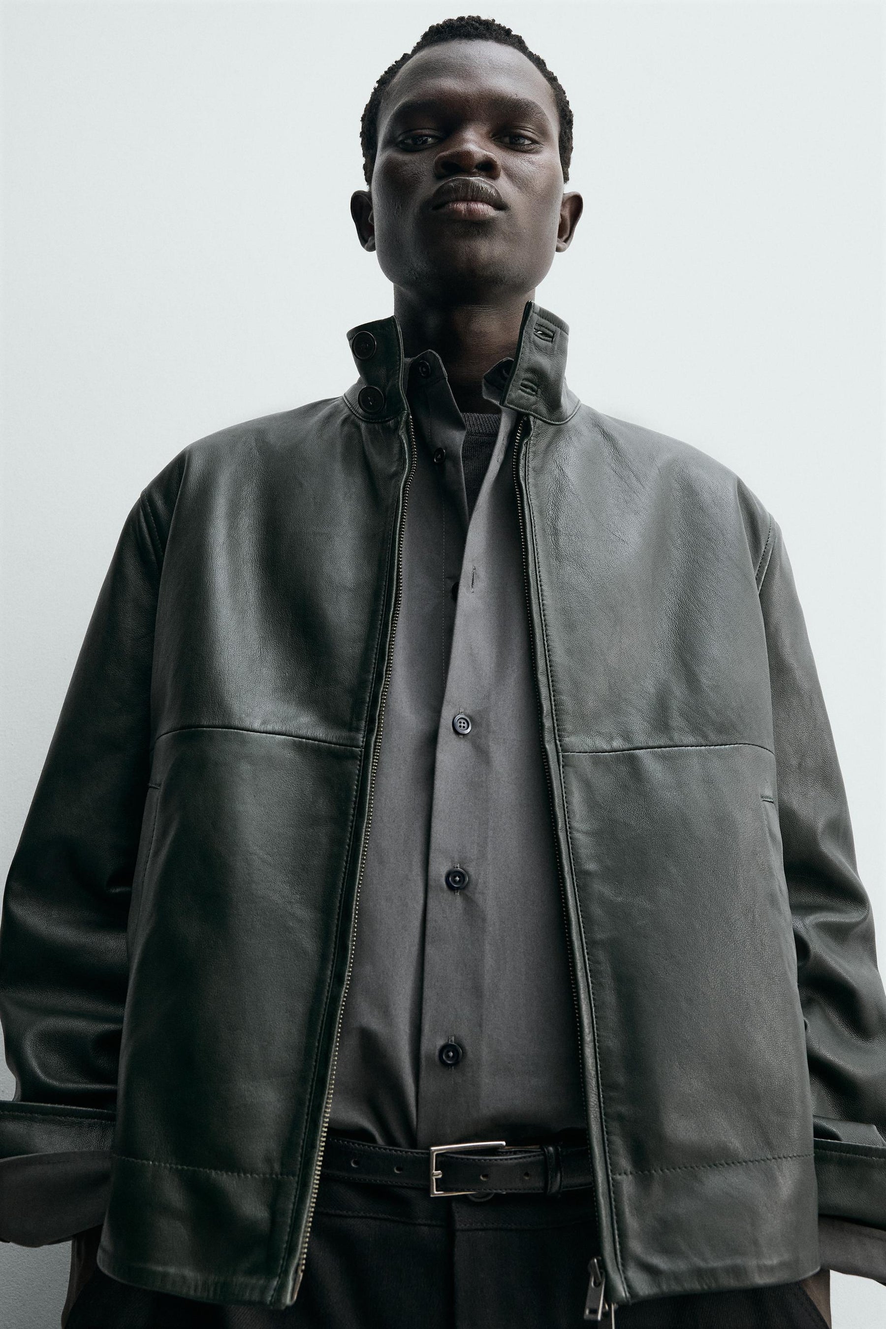 Relaxed Leather Jacket