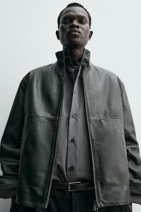 Relaxed Leather Jacket