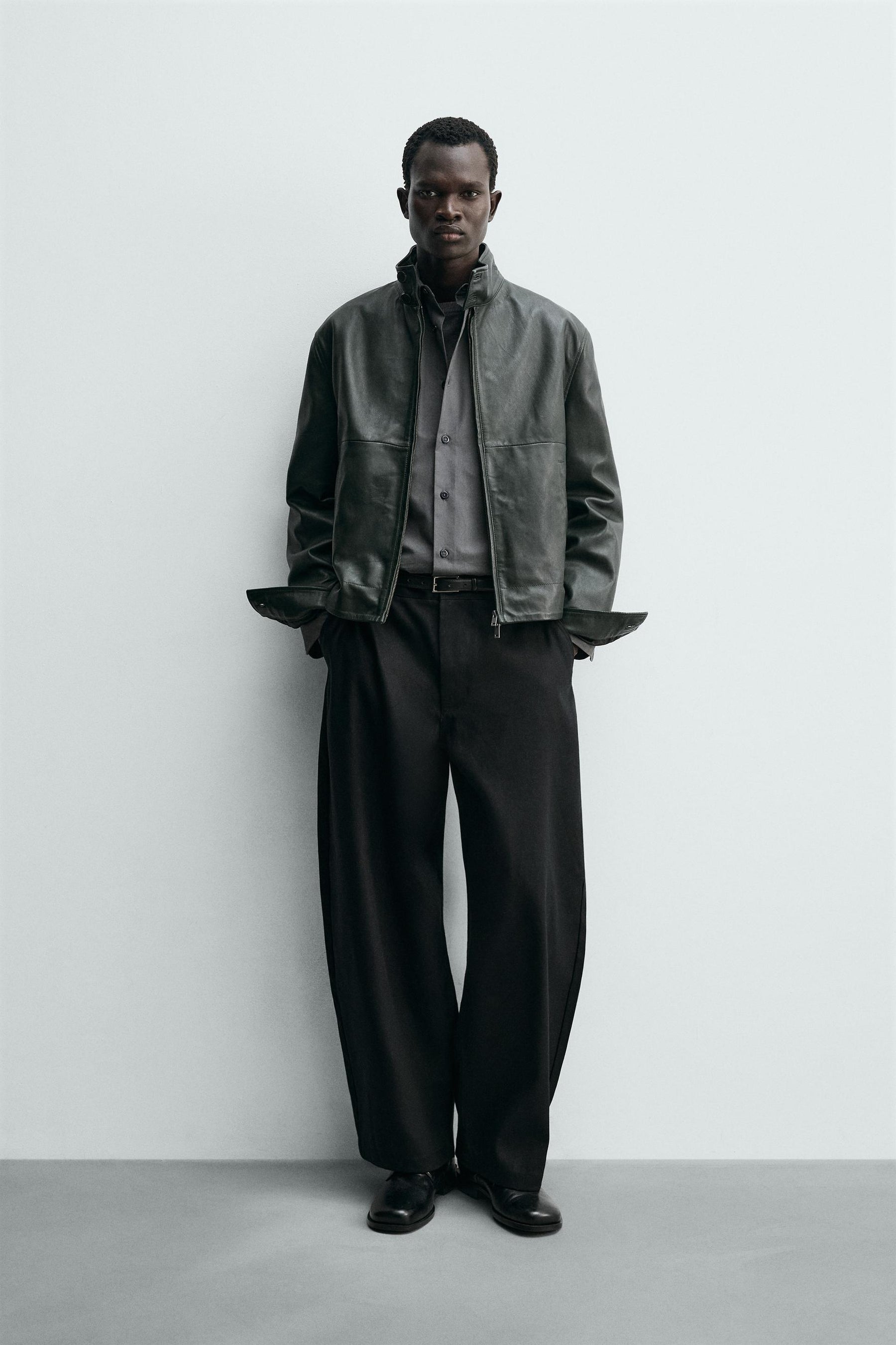 Relaxed Leather Jacket