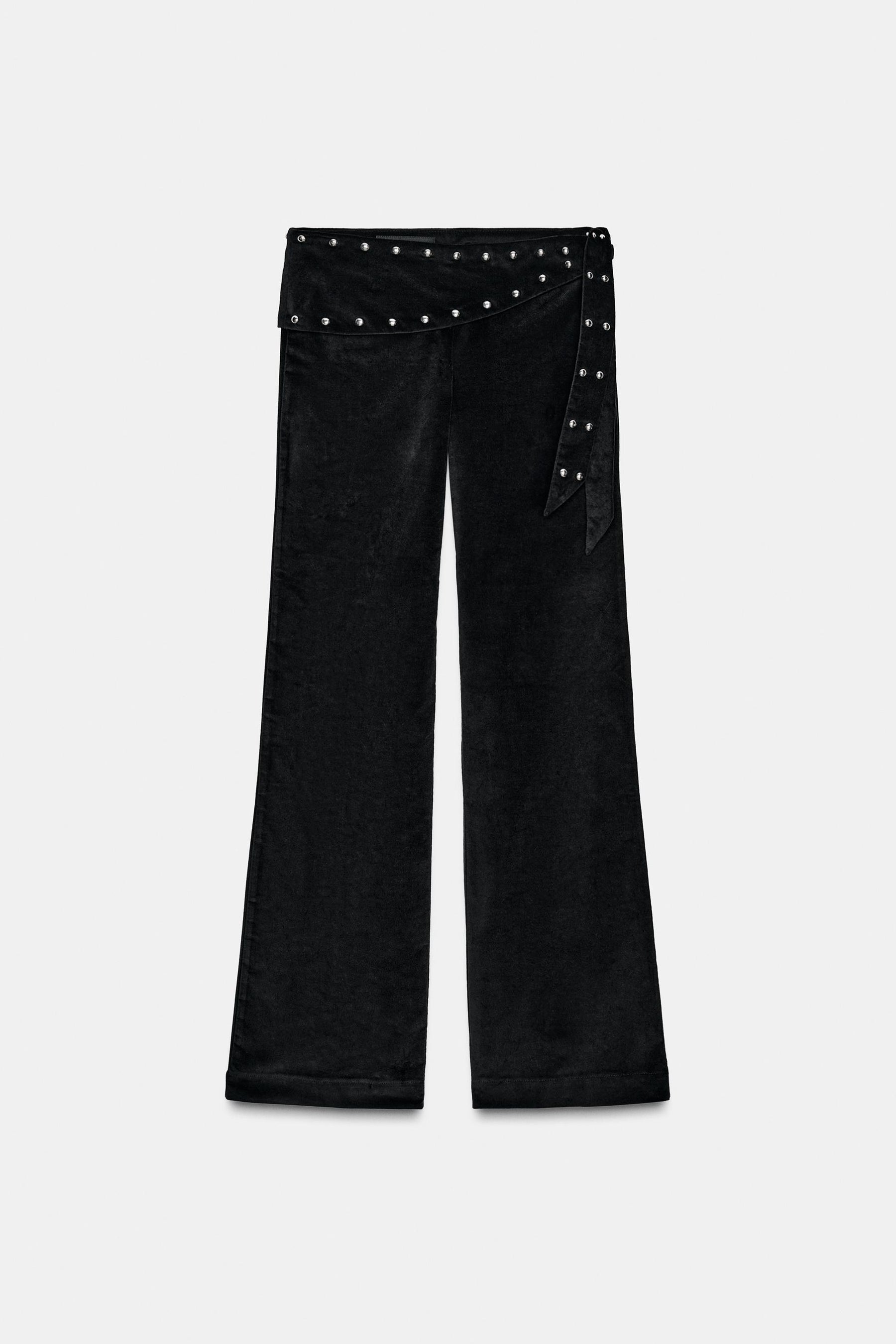 Studded Flare Trousers