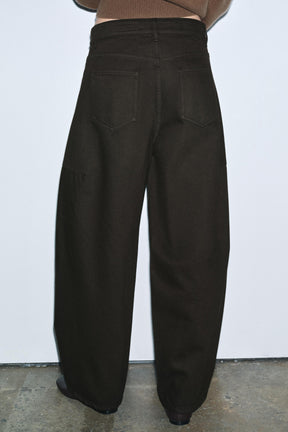 Mid-Waist Balloon Jeans