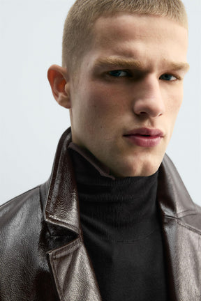 LEATHER EFFECT JACKET - Image 5