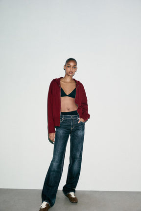 Knitted Hooded Sweater