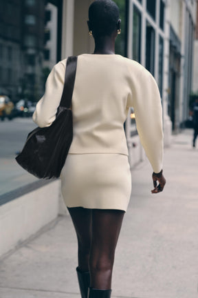 Fitted Cardigan with Buttons