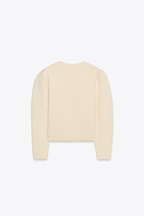 Fitted Cardigan with Buttons