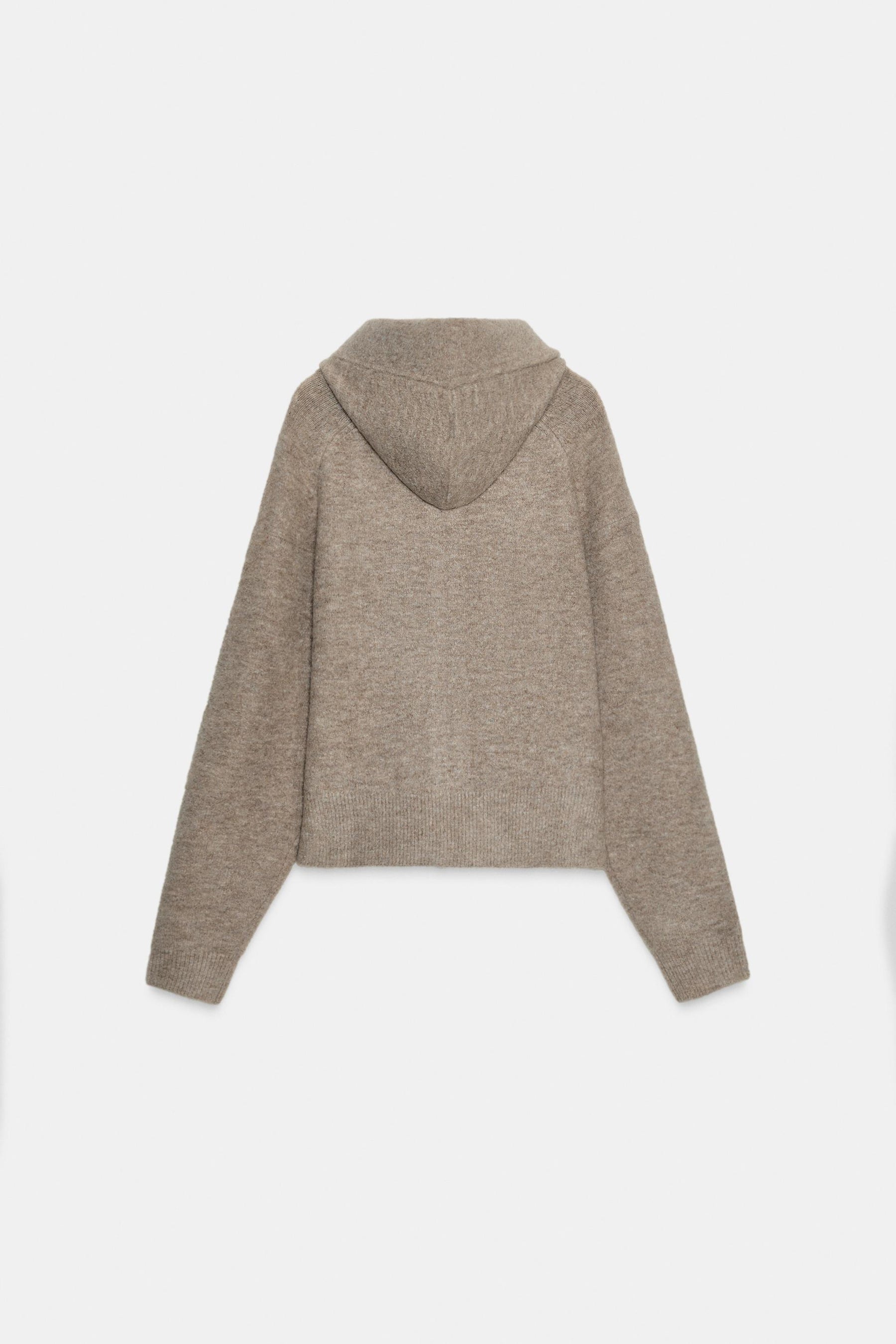 Bow Accent Cardigan Hoodie