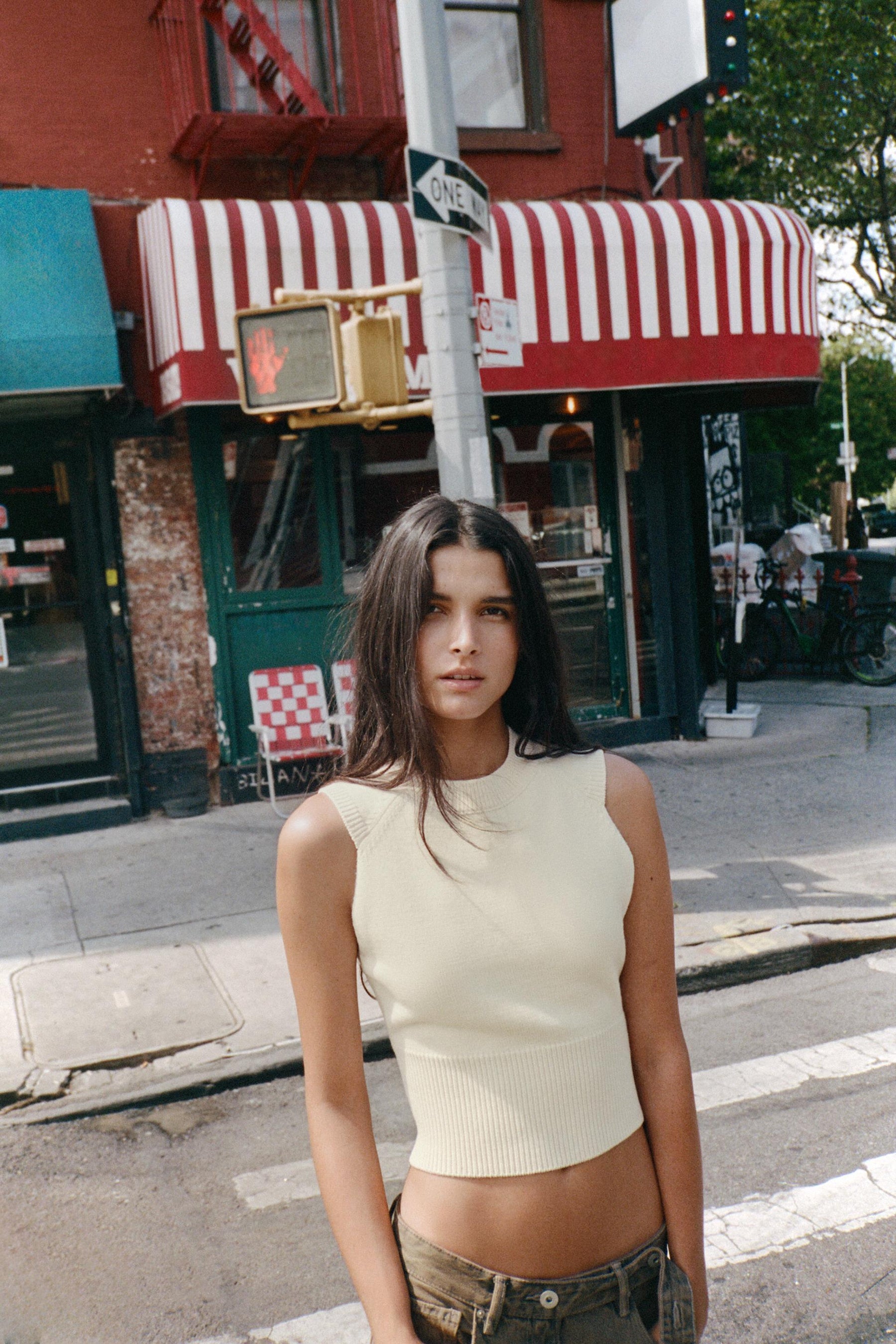 SLEEVELESS KNIT TOP - Image 1