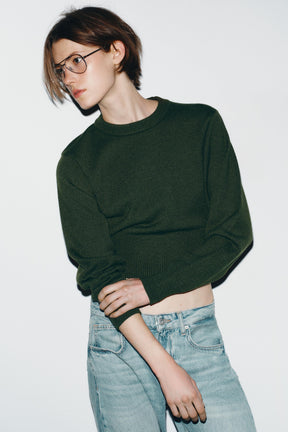 CROPPED KNIT JUMPER