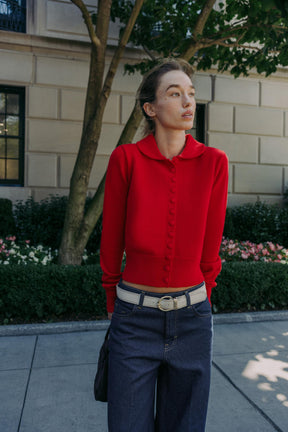 Peter Pan Collar Cardigan