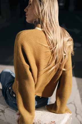 KNIT JUMPER WITH CONTRAST TRIMS - Image 4