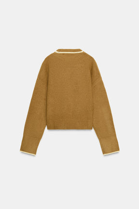 Knit Jumper with Trims