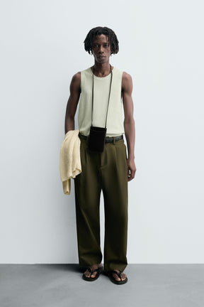 TEXTURED KNIT TANK TOP - Image 1