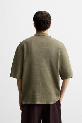 TEXTURED KNIT SHIRT - Image 3