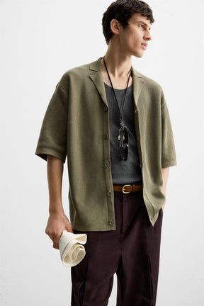 TEXTURED KNIT SHIRT - Image 5