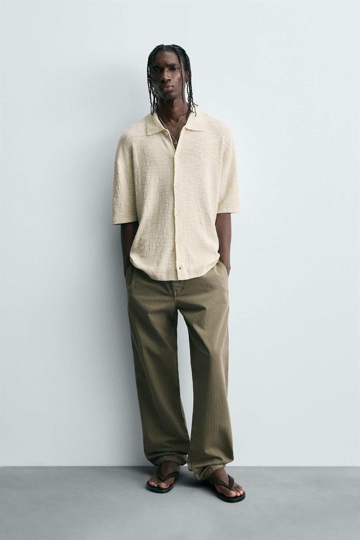 IRREGULAR KNIT SHIRT - Image 1