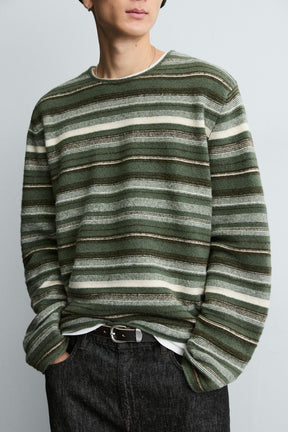 STRIPED JACQUARD JUMPER - Image 6