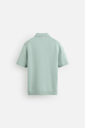 TEXTURED KNIT POLO SHIRT - Image 7
