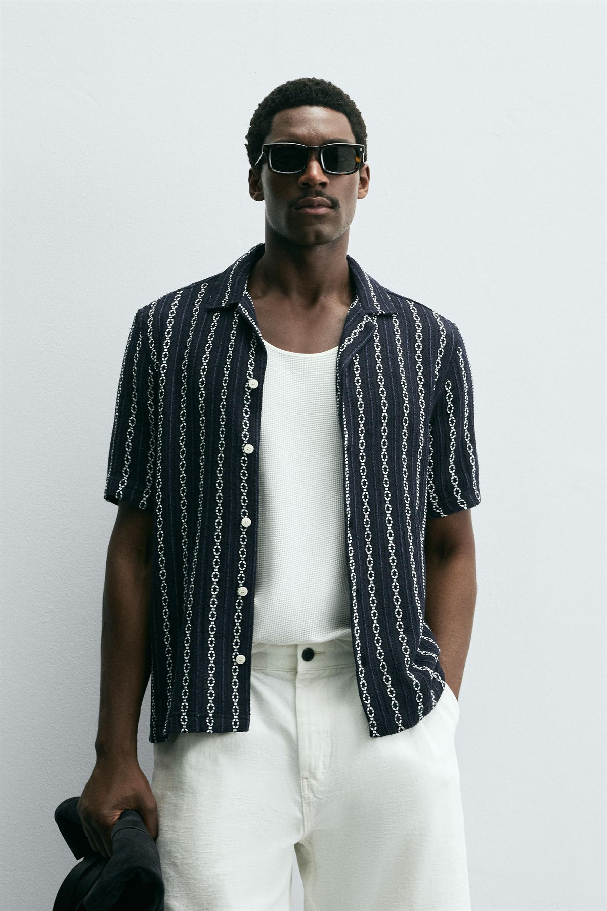 GEOMETRIC JACQUARD SHIRT - Image 2