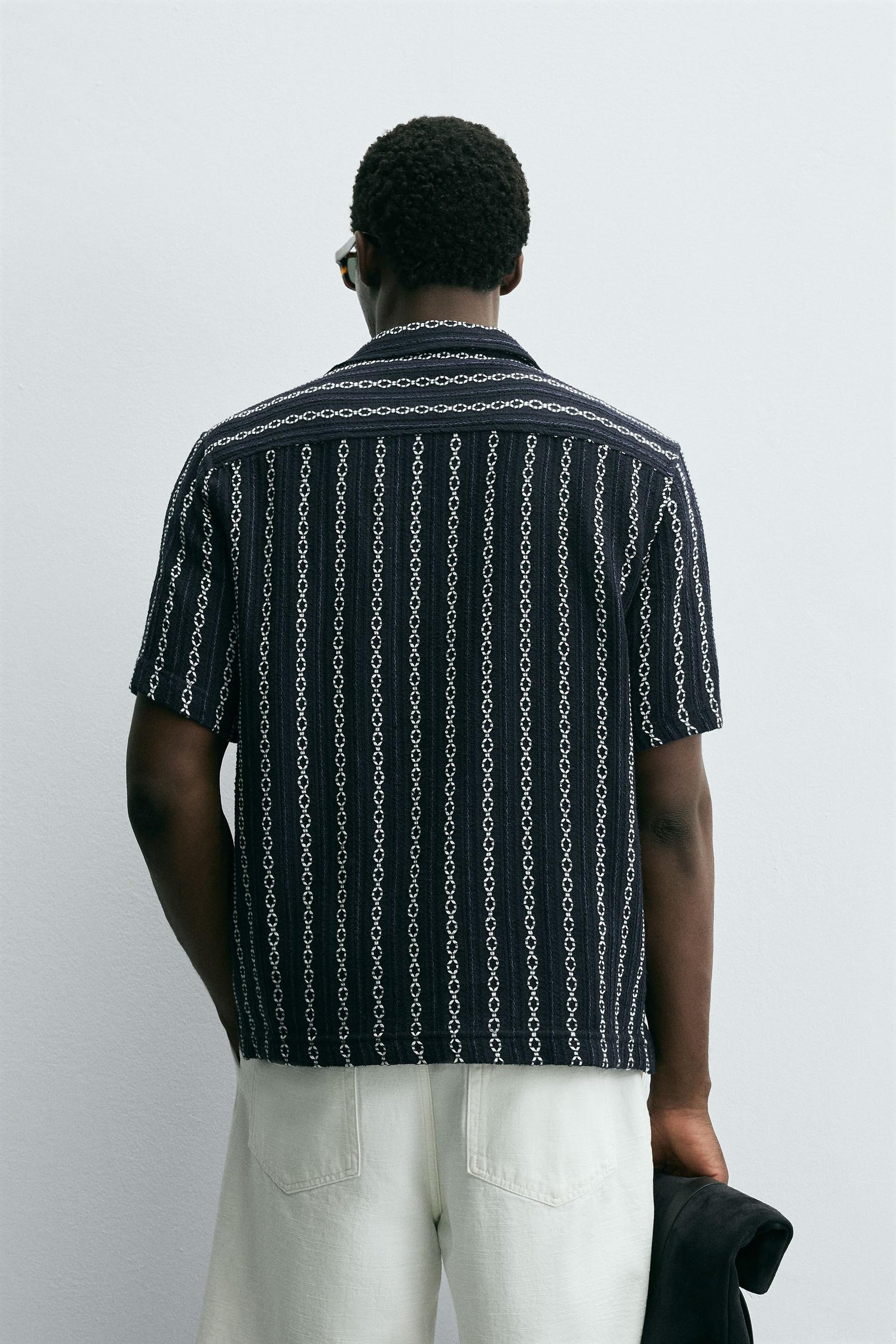 GEOMETRIC JACQUARD SHIRT - Image 3