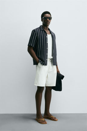 GEOMETRIC JACQUARD SHIRT - Image 4