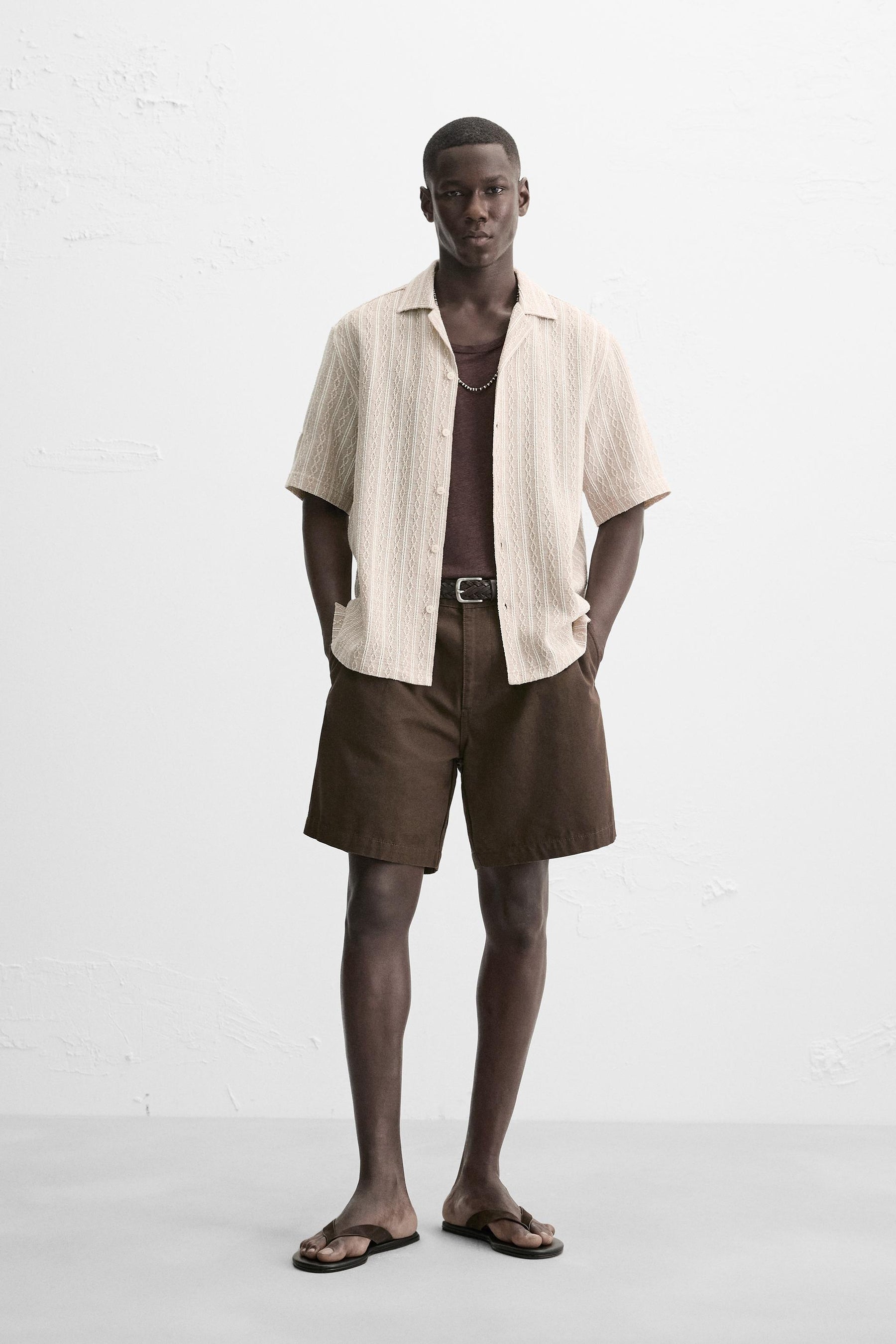 GEOMETRIC JACQUARD SHIRT - Image 1