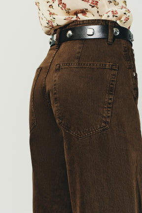 Baggy mid-waist jeans