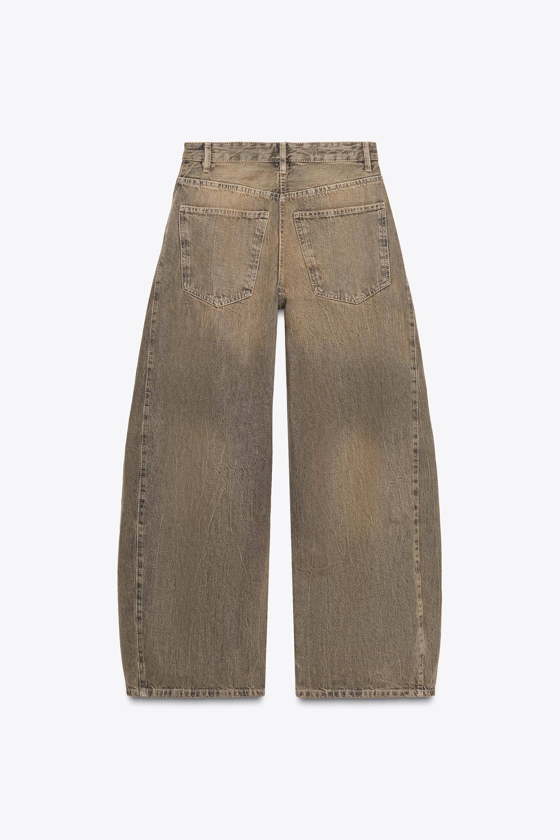 Oversized Barrel Low-Rise Jeans