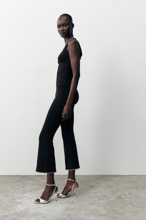 Metallic Thread Stretch Top