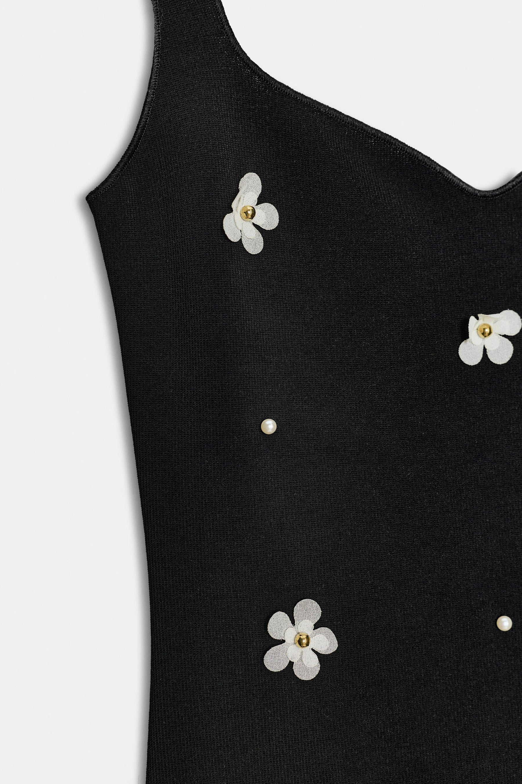 FLORAL STRETCH MIDI DRESS - Image 6