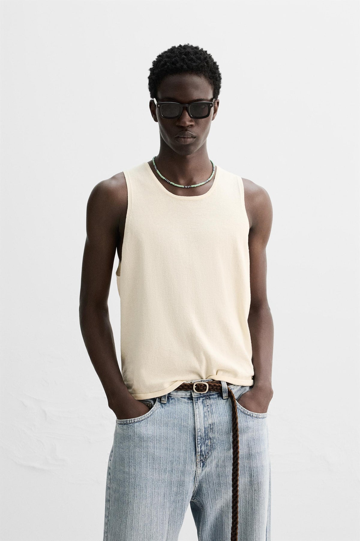 LIGHTWEIGHT KNIT TANK TOP - Image 2