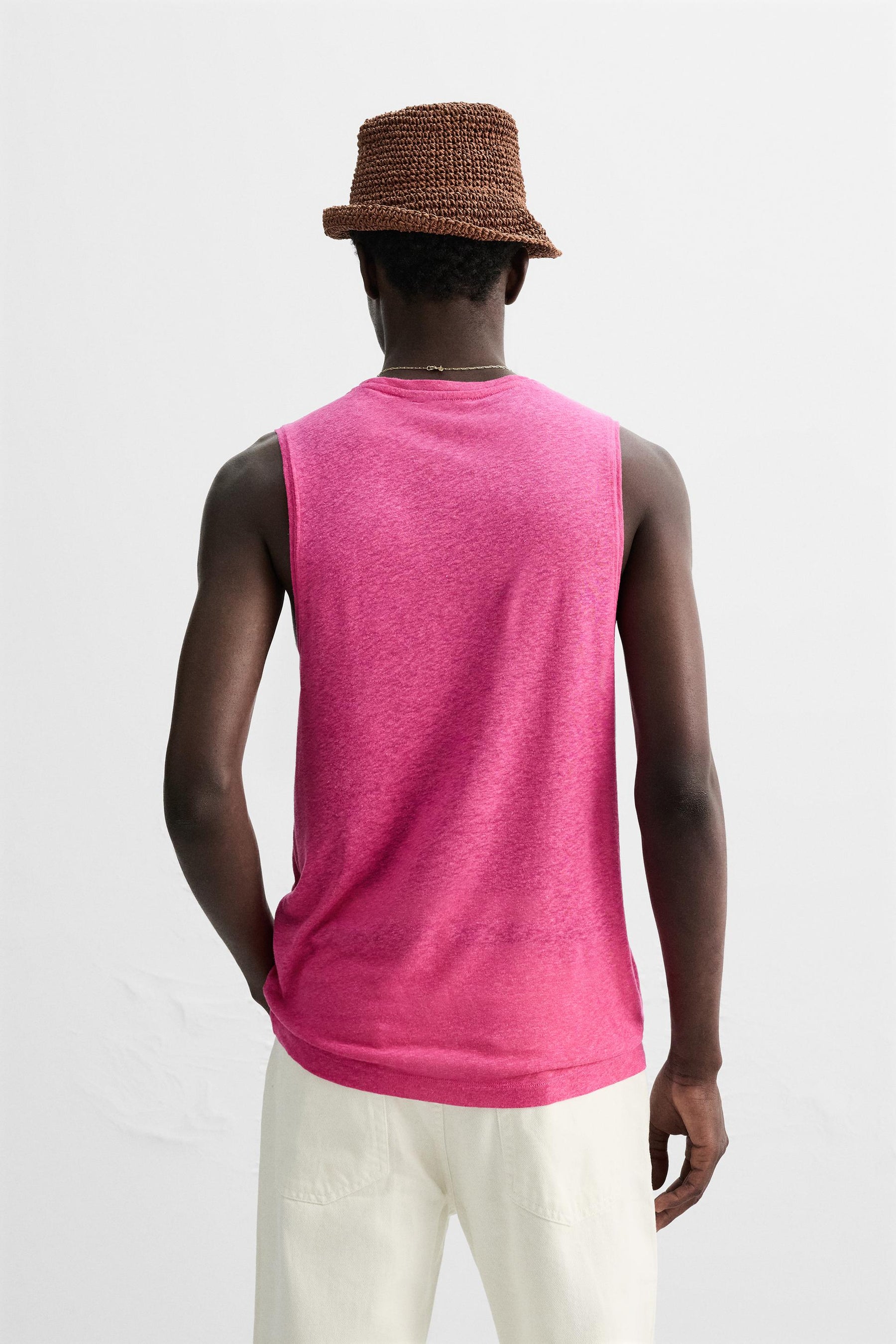 VISCOSE-LINEN TANK TOP - Image 3
