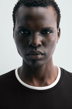 T-SHIRT WITH CONTRAST TRIMS - Image 5