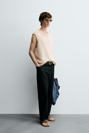 CROCHET TEXTURED T-SHIRT - Image 4