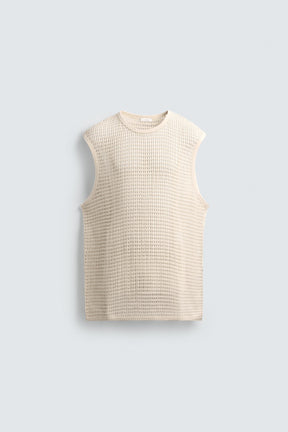 CROCHET TEXTURED T-SHIRT - Image 7
