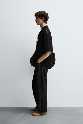 CROCHET TEXTURED SHIRT - Image 4