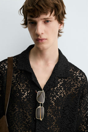 CROCHET TEXTURED SHIRT - Image 6