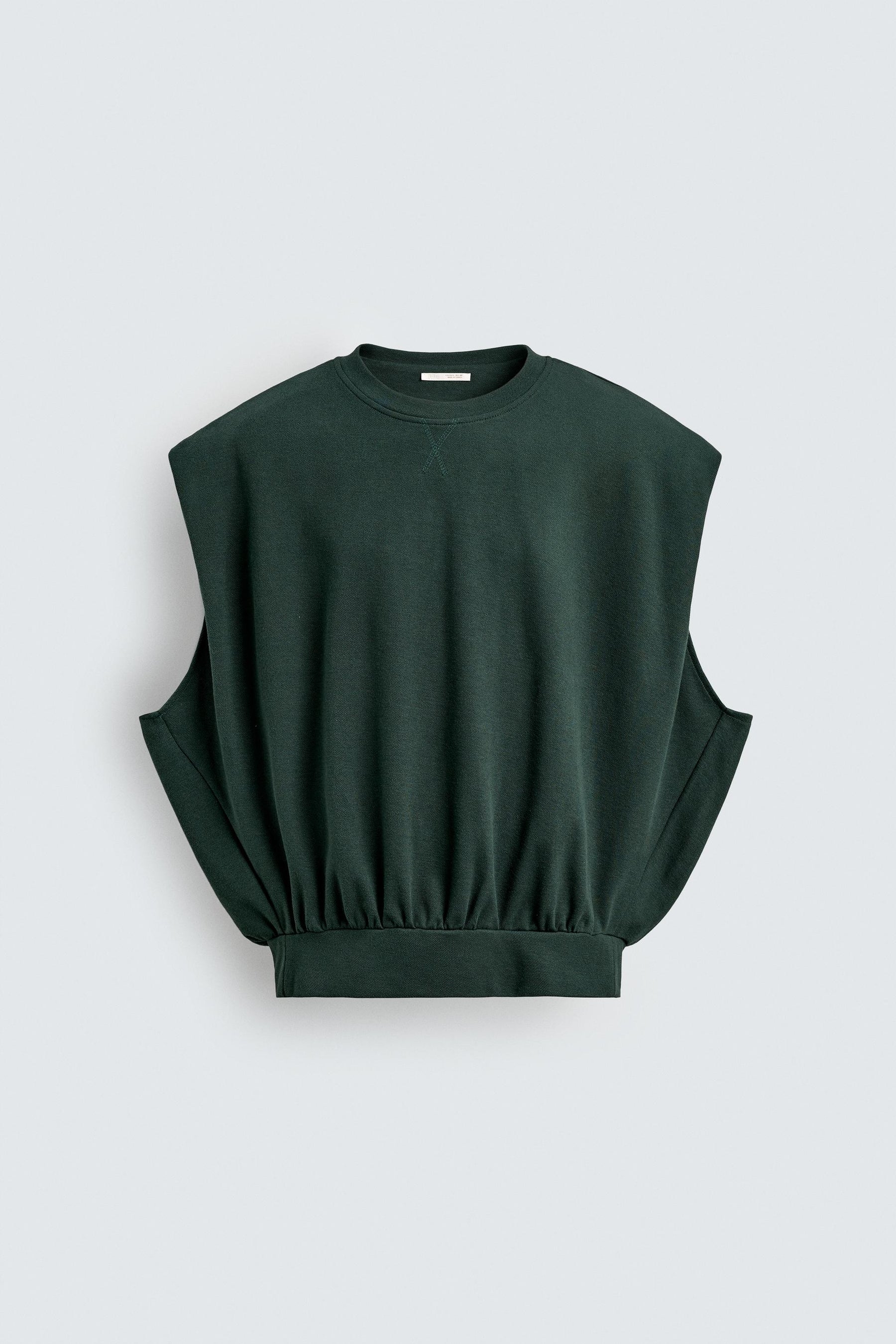 OVERSIZE INTERLOCK SWEATSHIRT GILET - Image 6