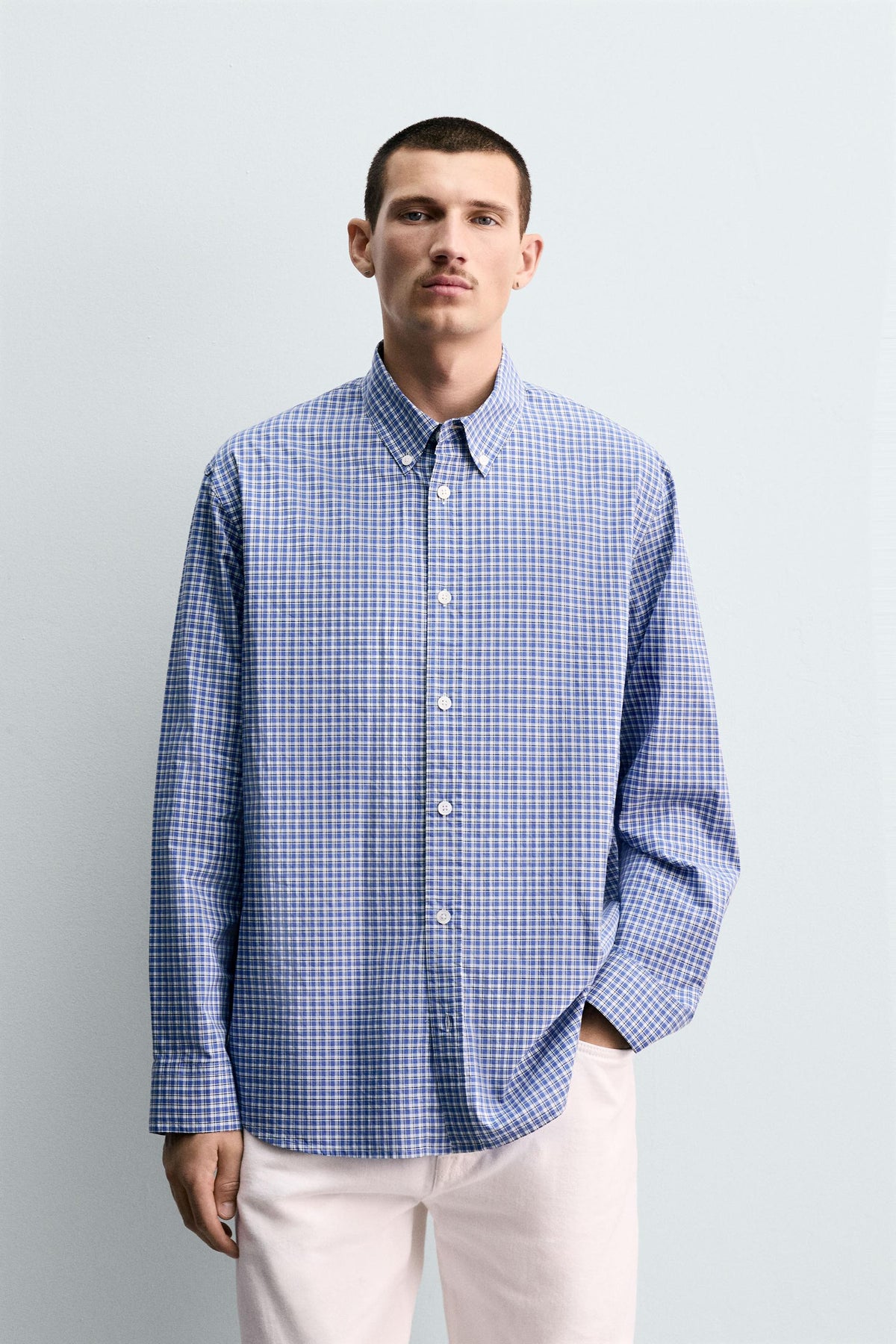 REGULAR FIT CHECK SHIRT - Image 2