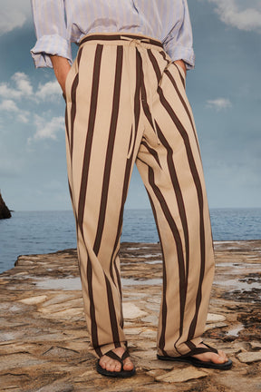 LIMITED EDITION STRIPED RELAXED FIT TROUSERS - Image 3