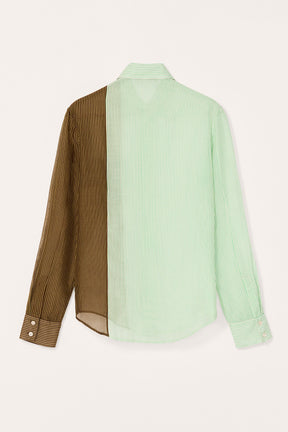 LIMITED EDITION STRIPED COLOUR BLOCK SHIRT - Image 5