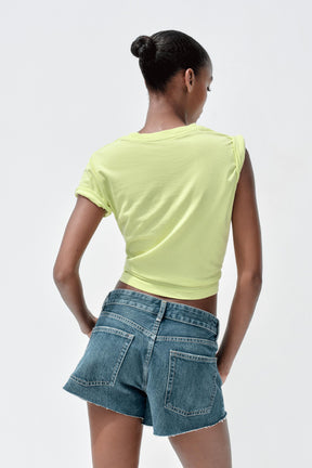 WASHED SLOGAN T-SHIRT